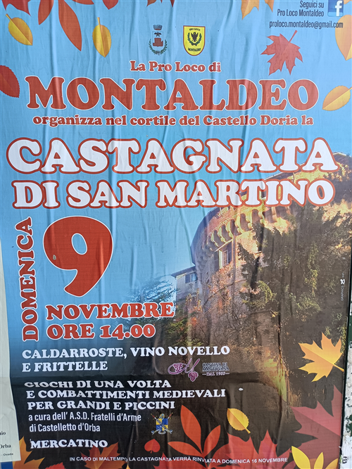 Evento enogastronomico: Castagnata di San Martino  09.11.2025